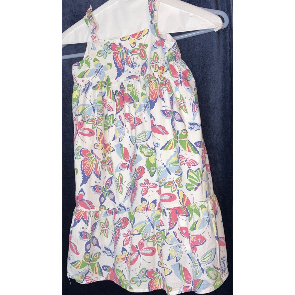 Baby GAP Girls 4 Years Toddker Butterfly Sun Dress White Cotton Monogram "k"